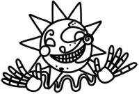 sundrop coloring pages fnaf