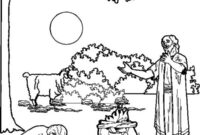abraham sacrificing isaac coloring page abraham sacrificing isaac coloring page
