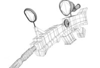 mitraillette coloriage