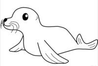seal coloring page