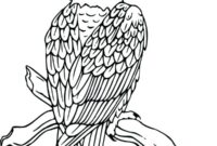 coloring pages of bald eagles