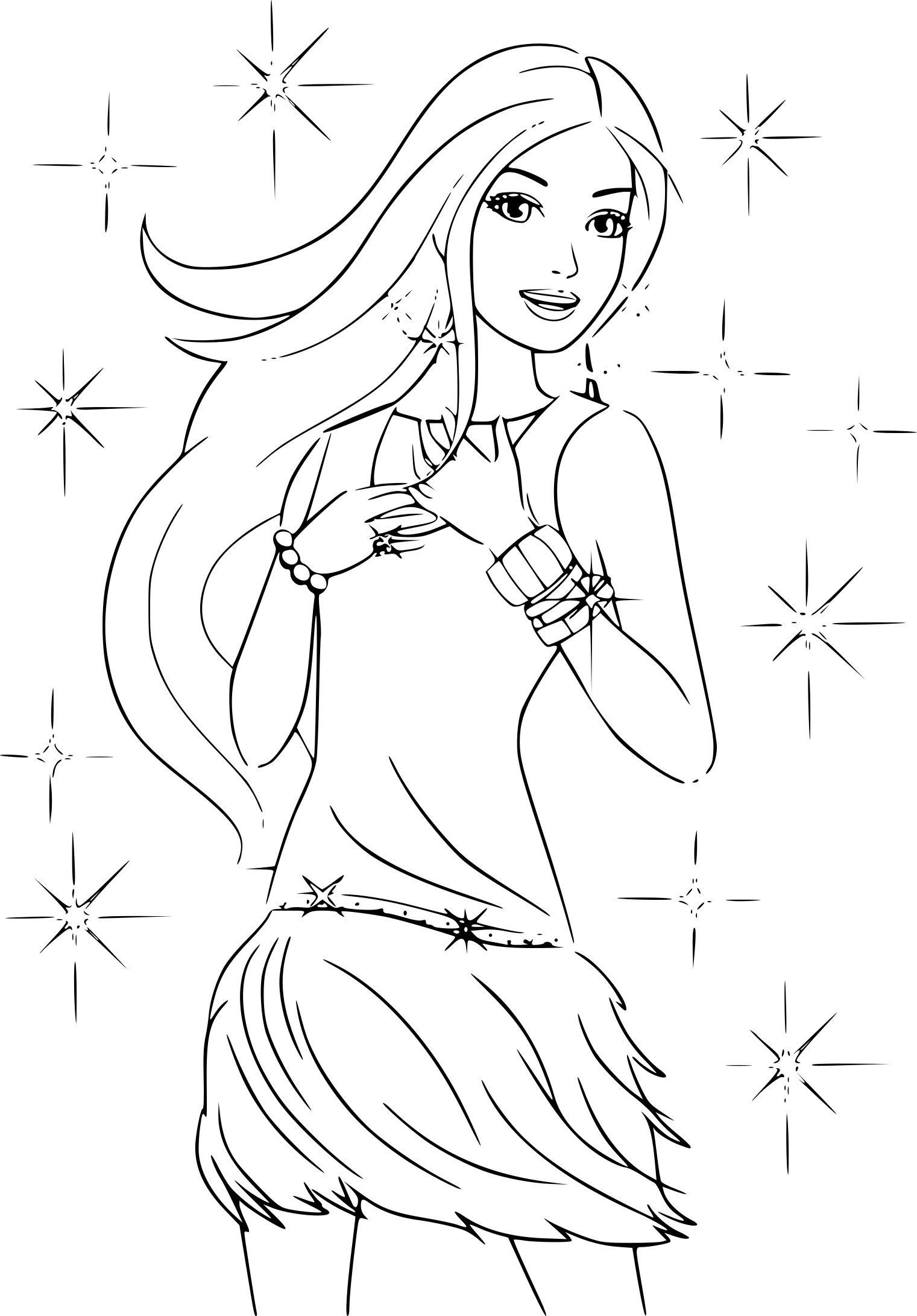 25+ Coloriage A Imprimer Barbie | Color Info
