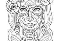 dia de los muertos coloring pages for adults dia de los muertos coloring pages for adults