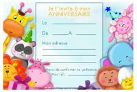 carte invitation anniversaire gratuite