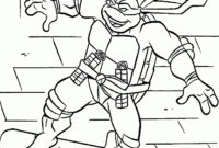 coloriage tortue ninja michelangelo