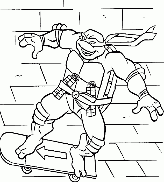 Coloriage Tortue Ninja | Turtle Coloring Pages, Ninja tout Coloriage