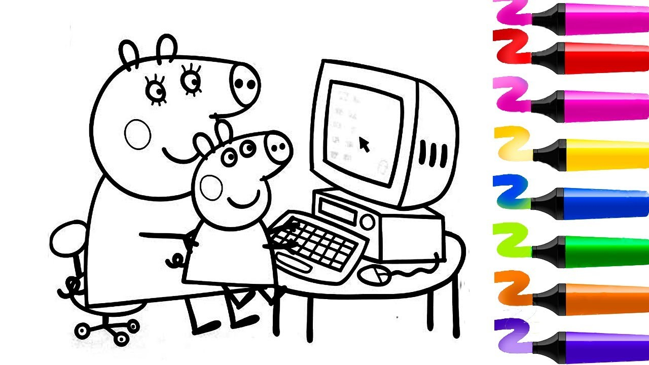 Coloriage Ordinateur à Imprimer Gratuit - Coloriage.eu.org