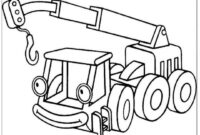 crane truck coloring pages