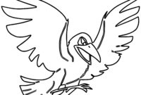 crow coloring pages