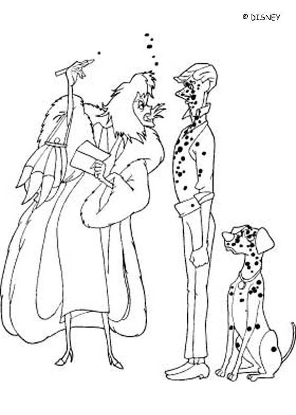 Cruella 5 coloring pages - Hellokids.com
