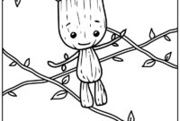 cute groot coloring pages cute groot coloring pages