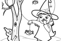 cute witch coloring page cute witch coloring page