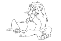 lion king coloring pages scar
