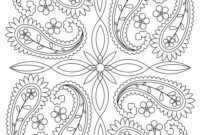 printable paisley coloring pages