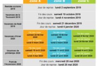 vacance scolaire 2019