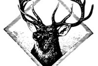 coloring pages of deer antlers
