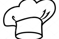 chef hat coloring page