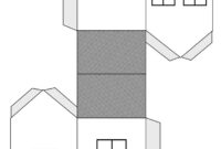 haus aus papier vorlage
