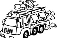 emergency vehicle coloring pages