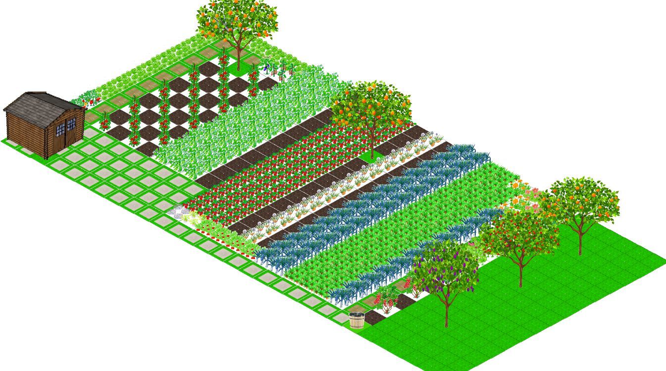 Application gratuite de dessin du plan de votre jardin potager.
