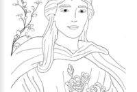 st rose of lima coloring page st rose of lima coloring page