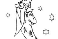 coloriage mickey magicien