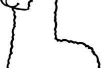 alpaca coloring page alpaca coloring page