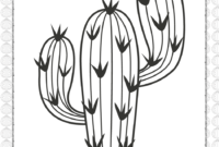 cactus coloring pages printable