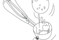 ice cream scoop coloring page ice cream scoop coloring page