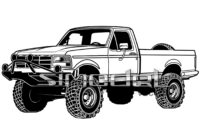 lifted ford truck coloring pages