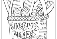 jesus feeds the 5000 coloring page jesus feeds the 5000 coloring page