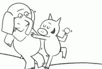 elephant and piggie coloring page