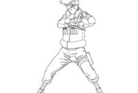 kakashi hatake coloring page kakashi hatake coloring page