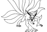 kurama coloring page kurama coloring page