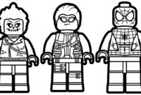 lego spiderman coloring pages