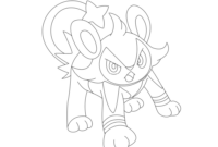 luxio coloring pages