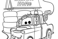 mater cars coloring pages