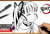 kanao tsuyuri coloring page kanao tsuyuri coloring page