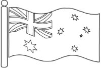 drapeau australie a colorier drapeau australie a colorier
