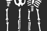 skeleton cut out printable