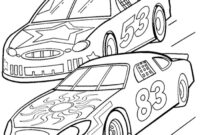 race track coloring page