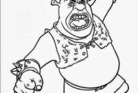 coloring shrek coloring shrek