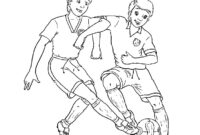 soccer player coloring page