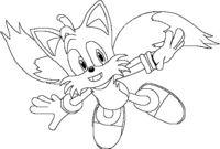 tails sonic 2 coloring pages