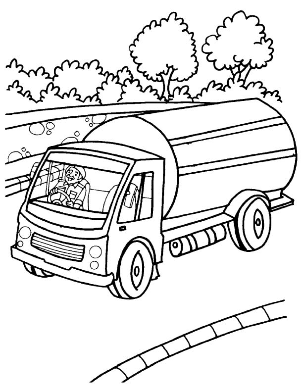 Tanker Truck Coloring Pages at GetColorings.com | Free printable