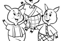three little pigs coloring pages printable