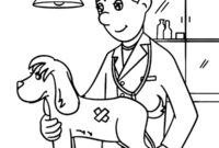 vet coloring page vet coloring page