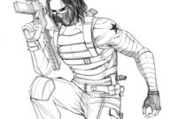bucky barnes coloring pages