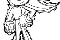 super sonic colouring pages