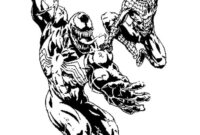 black venom spiderman coloring pages